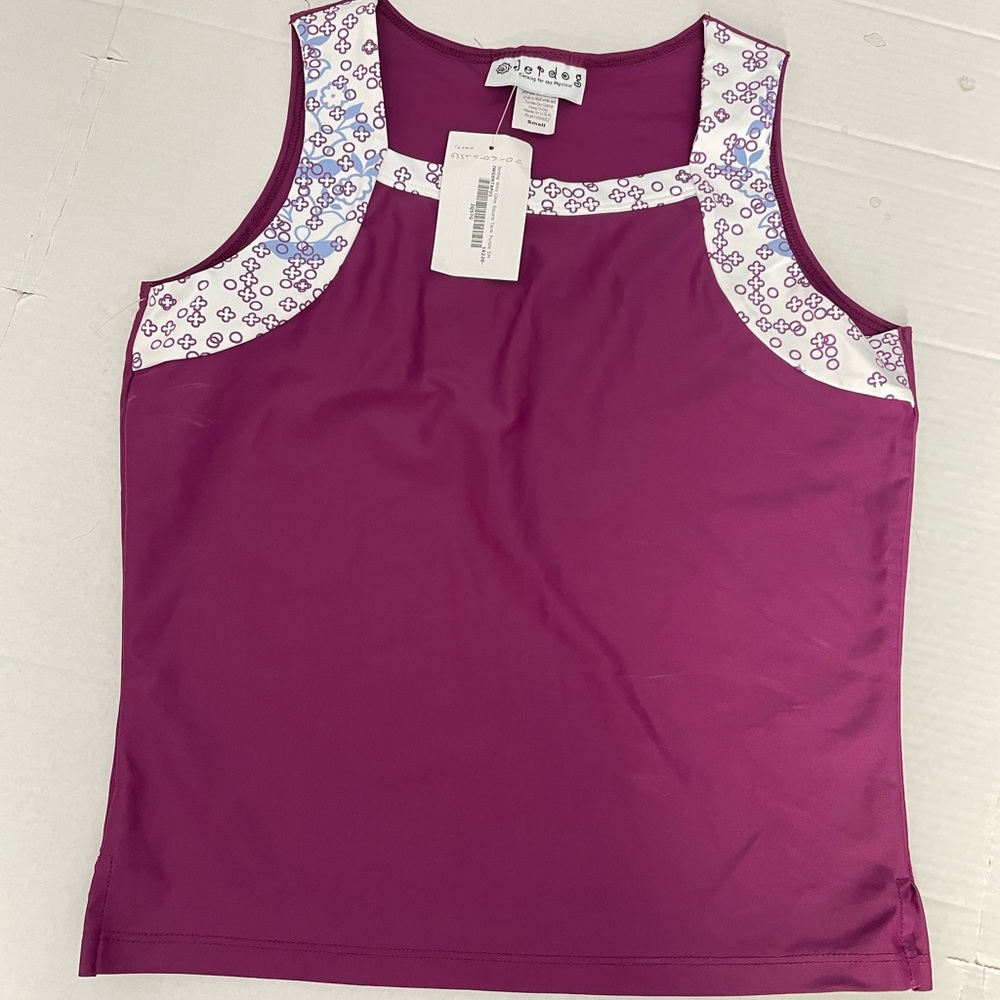 JERDOG Women Glow Square Sportswear Activities Sleeveless Tank top SZ S